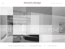 Tablet Screenshot of absolut-design.cz
